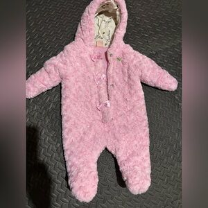 Juicy Couture Pink Textured Kids Footie